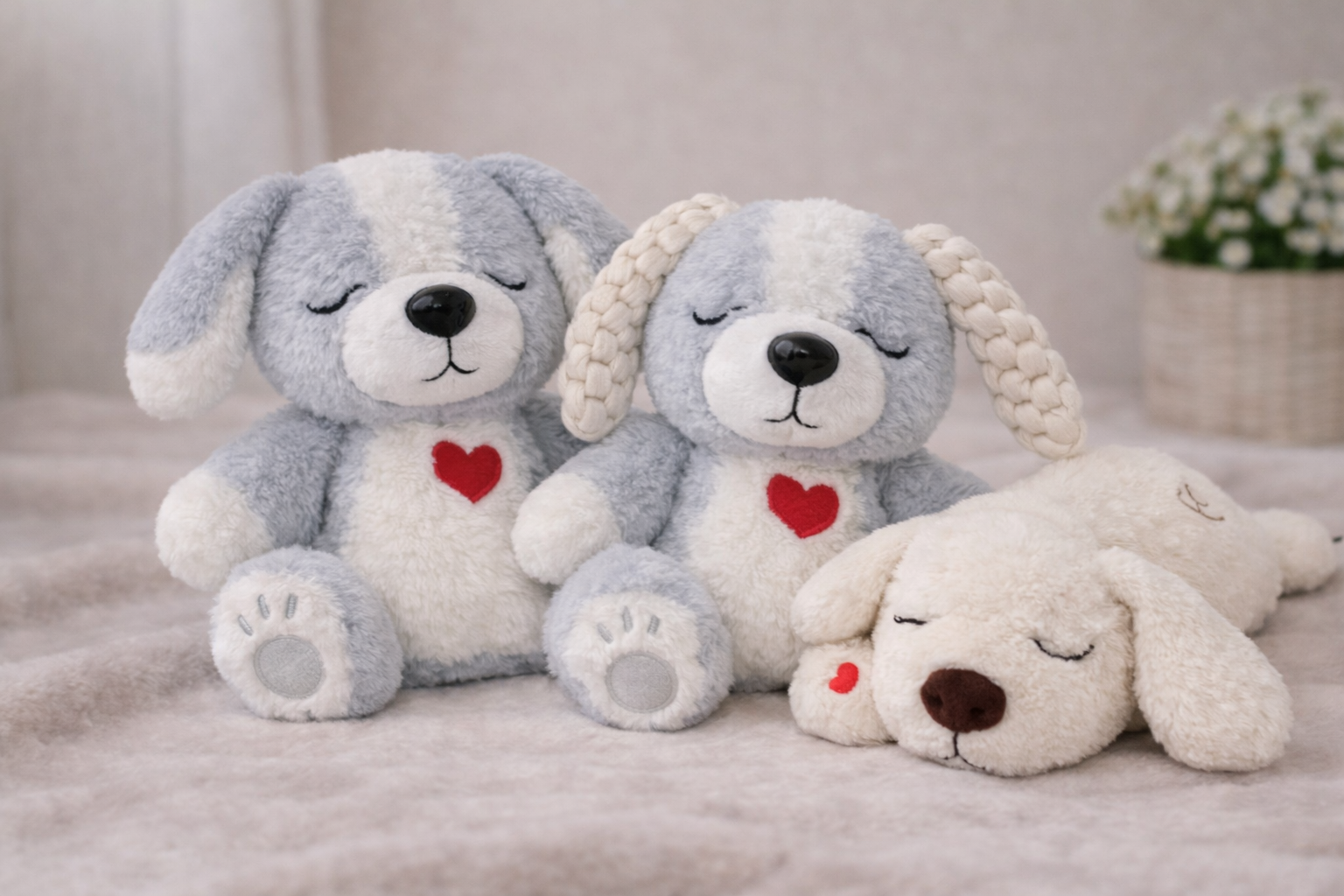 Hug Me Dogs™ | Comfort, Squeaker & Rope Plush Toys for Dogs